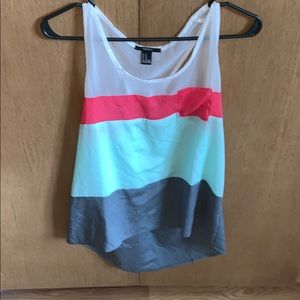 Silk, multi-colored tank top from Forever 21
